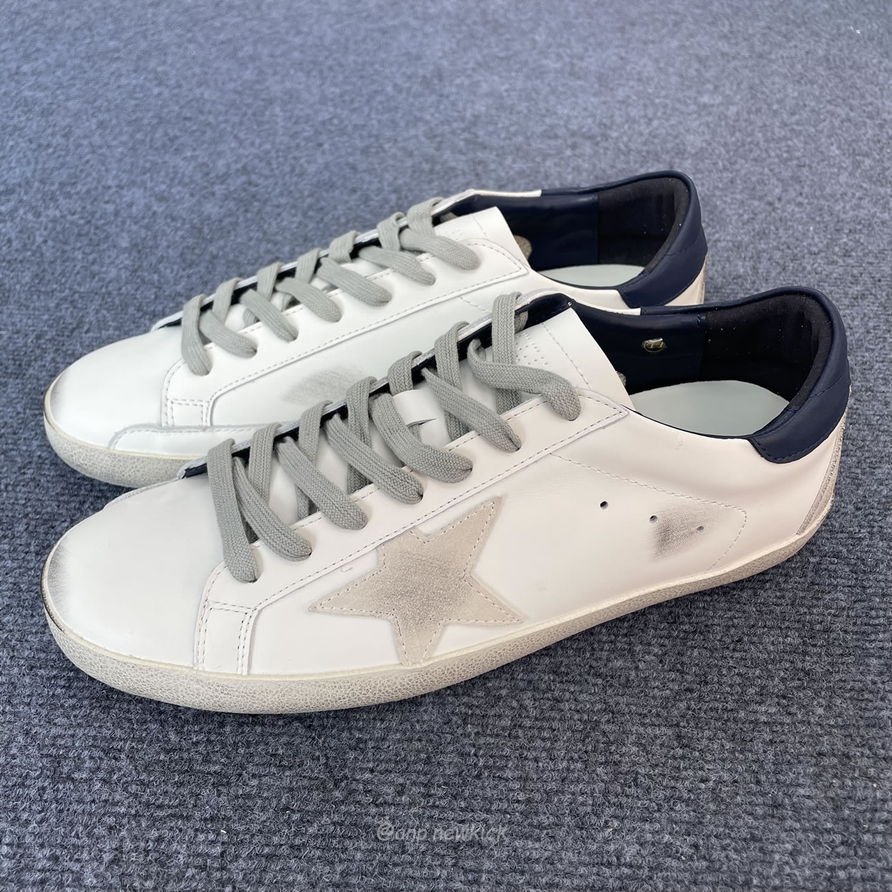 Golden Goose Super Star Gold Star White Blue Black G21d120 G304 (10) - newkick.app